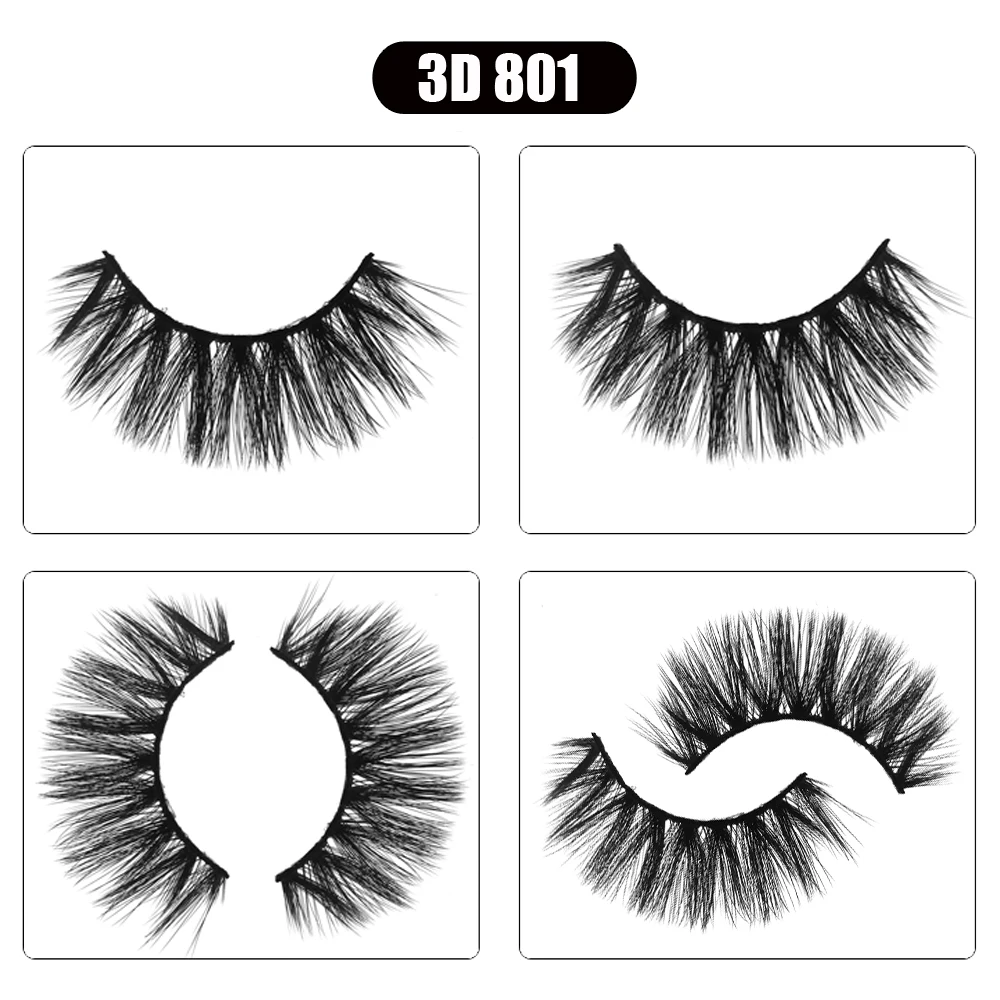 10 Paar 3D-Nerzwimpern, Anbieter, natürliche falsche Wimpern, Make-up, Wimpern, künstliche Wimpern, Großpackung – Detail 8