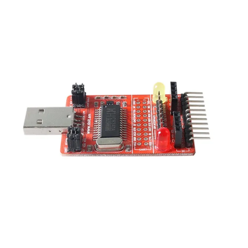 الكل في واحد متعدد الوظائف CH34A USB إلى I2C/SPI/UART/IIC /TTL/ISP محول الطباعة منفذ متوازي EPP/MEM USB إلى STC ISP تنزيل