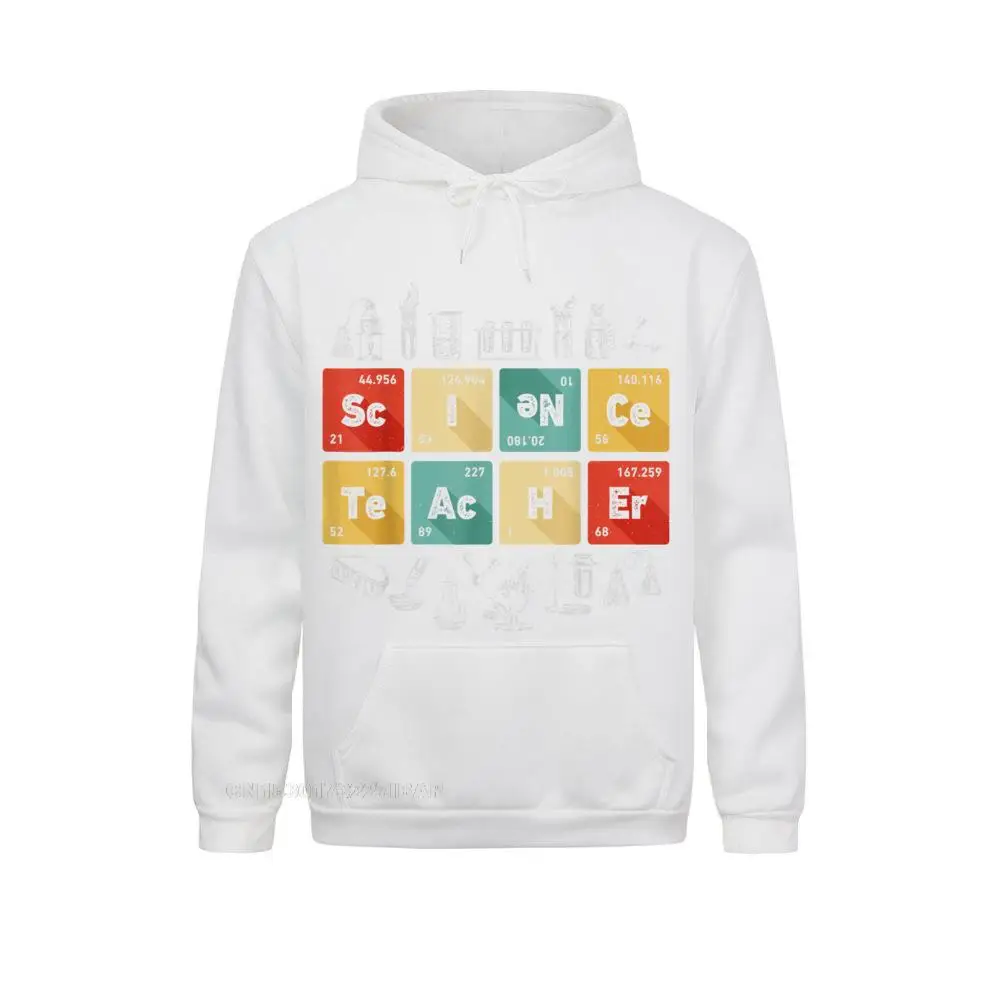 Science Teacher Chemistry Periodic Table Of Elements Gifts Customized Hoodies Retro Long Sleeve Mens Sweatshirts Classic Hoods