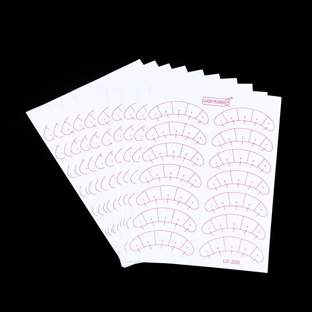 70 قطعة ماكياج التجميل المهنية تحت العين نصائح لاش تمديد تطعيم رمش مقياس وسادة التصحيح