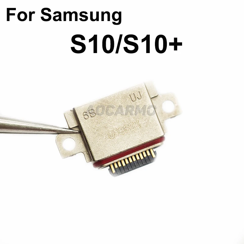 Aocarmo USB Charging Port Connector Charger Dock For Samsung Galaxy S10 / S10+ S10plus SM-G9730 G9750