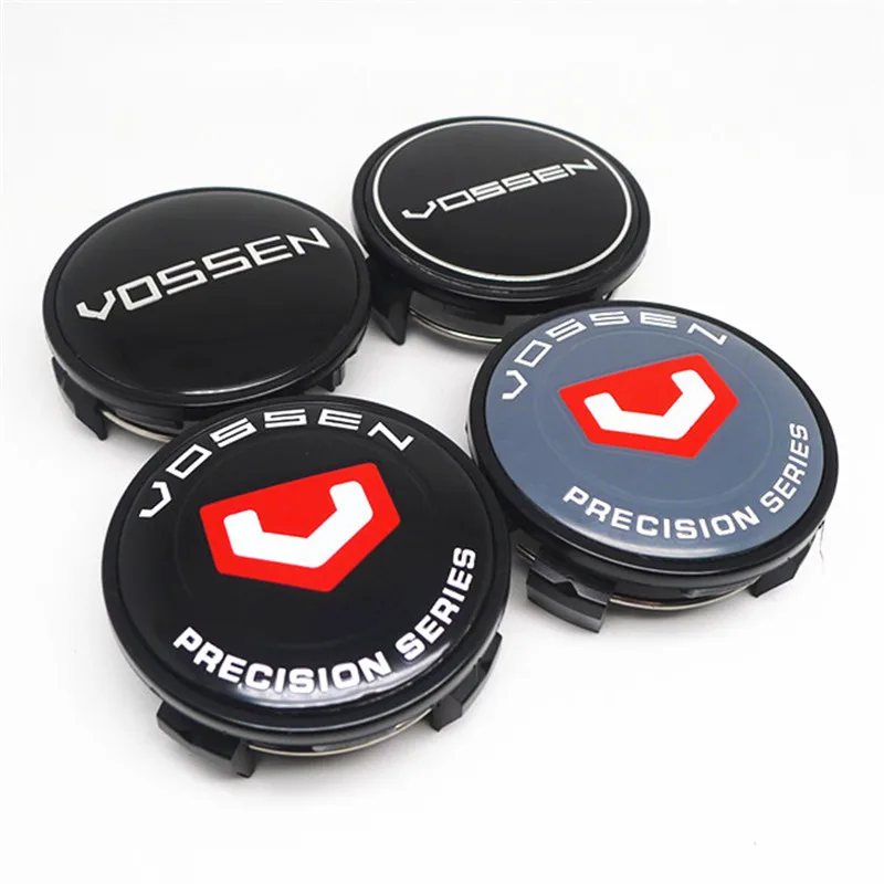 4pcs 62MM Vossen Precision Wheel Center Hub Caps Car Styling Dust Rims Cover Emblem Badge for Toyota Car Accessories