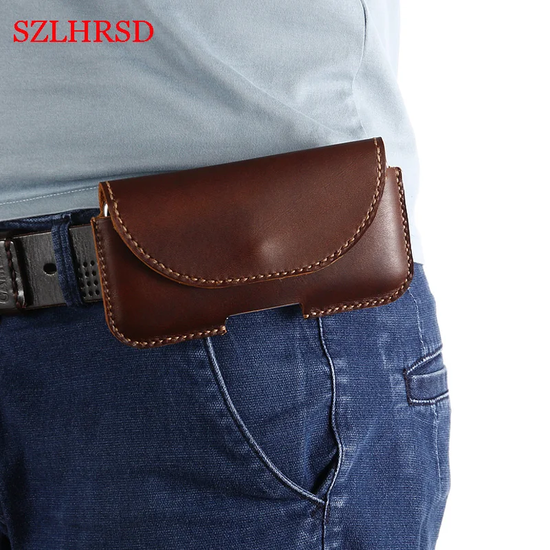 

Case Genuine Leather Holster Belt Clip Pouch Funda Cover for Blackview BV8100 Waist Bag Phone cover