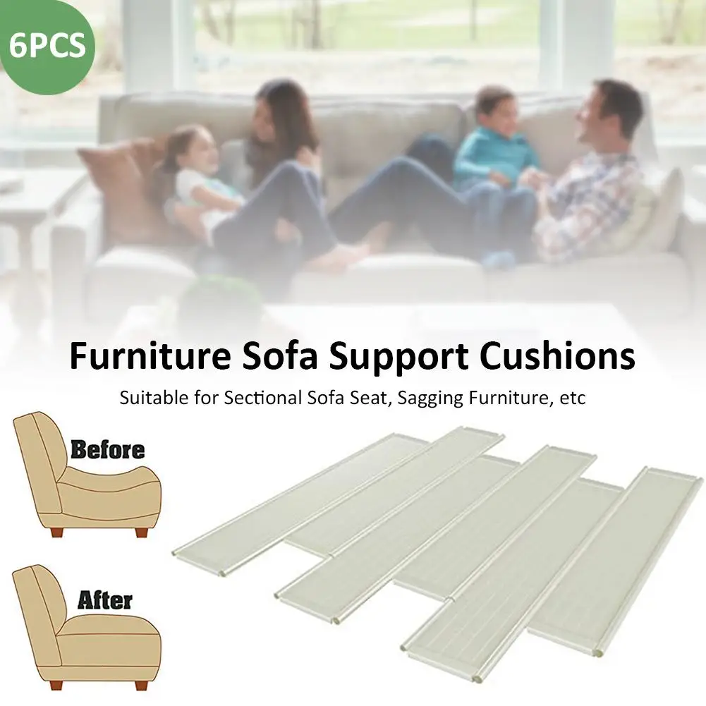 6PCS Furniture Sofa Support Cushions 48x10x0.8CM Quick Fix Support Cushions Pads For Sectional Sofa Seat Sagging Furniture