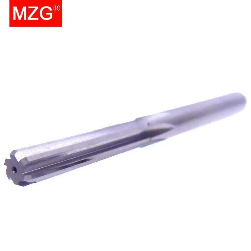 MZG  1PCS HRC55 6 Flute 4 5  6 8 12 mm Straight Flute CNC Lathe Machining Carbide Milling Tungsten Steel Milling Cutter Reamer