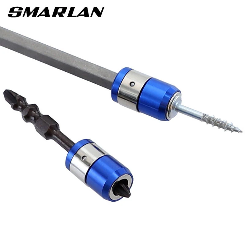 SMARLAN 1/4" Hex Removable Screwdriver Stronger Magnetic Ring S2 Alloy Screw Catcher For 6.35mm Shank Screwdriver Bits Tools Set