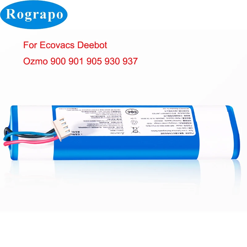 

New 14.8V 3400mAh S11-LI-144-2600 Battery Pack For Ecovacs Deebot Ozmo 900 Deebot Ozmo 901 905 Deebot Ozmo 930 920 937