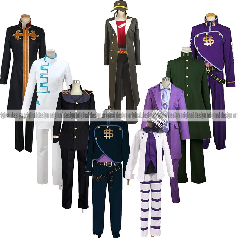 

JJoJo's BBizarree Adventure Giorno Giovanna Bruno Bucciarati Guido Mista Narancia Clothing Cosplay Costume,Customized Accepted