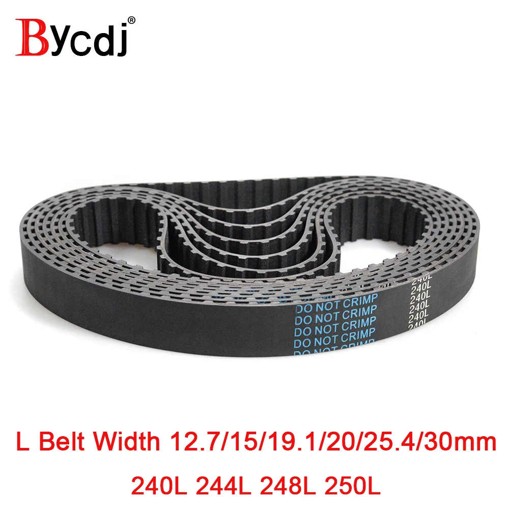 

Trapezoid L Timing belt C=240/244/248/250 Width 050/12.7mm 075/19.1mm 25.4mm Synchronous Belt 240L 244L 248L 250L