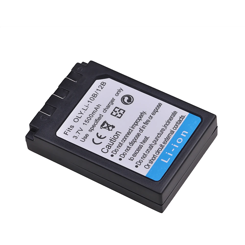 1500mAh Li-12B Li-10B Li12B Li10B Camera Battery For Olympus Stylus 300, 400, 500, 600, 800, C-50, 60, 70, 470, 760, 770