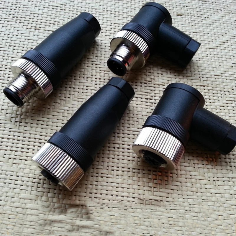 10pc M12 Aviation Connector plug interface 4-8Core Wateproof Aviation head Male Female socket
