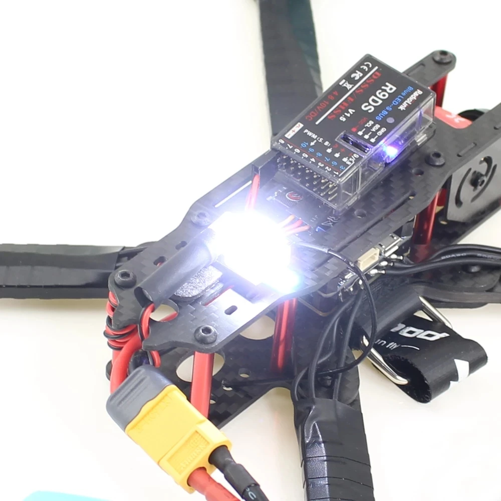 1Pcs Xenon Night Strobe Flash Light Automatic Power input:5V Or 5V~26V Wide Voltage for RC Multicopter