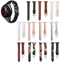 20mm 22mm Slim Genuine Leather Watch Band Strap for Huami Amazfit PACE Wristband for Amazfit Stratos 2 2S 3 GTR 47mm GTR2 strap