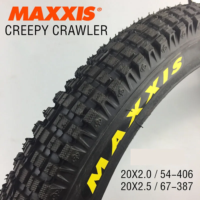 MAXXlS Creepy Crawler TRIALS Bicycle Tire 20 20*2.0 640g MTB Tire 20*2.5 1064g BMX Front Wheel Rear Wheel Type Pneu de bicicleta