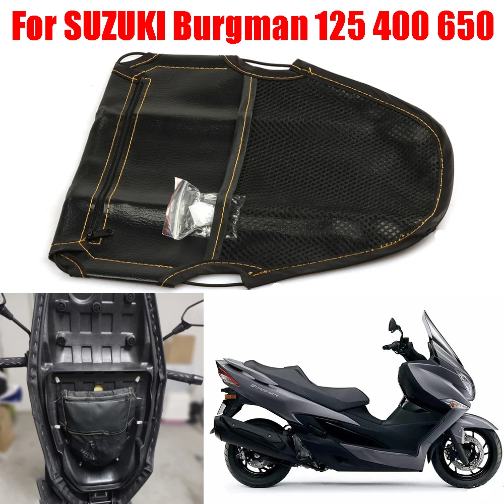 For SUZUKI Burgman 400 650 125 AN400 AN650 AN SKYWAVE 400 Motorcycle Accessories Seat Bag Seat Under Storage Pouch Bag Tool Bag