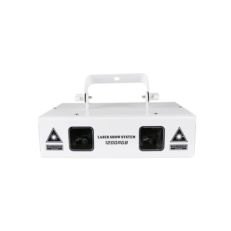 SUNART RGB 1.2W/2W Stage Effect Lighting Laser Projector 256 Disco Christmas Holiday Lamp For DJ Party Music Sound DMX Modes