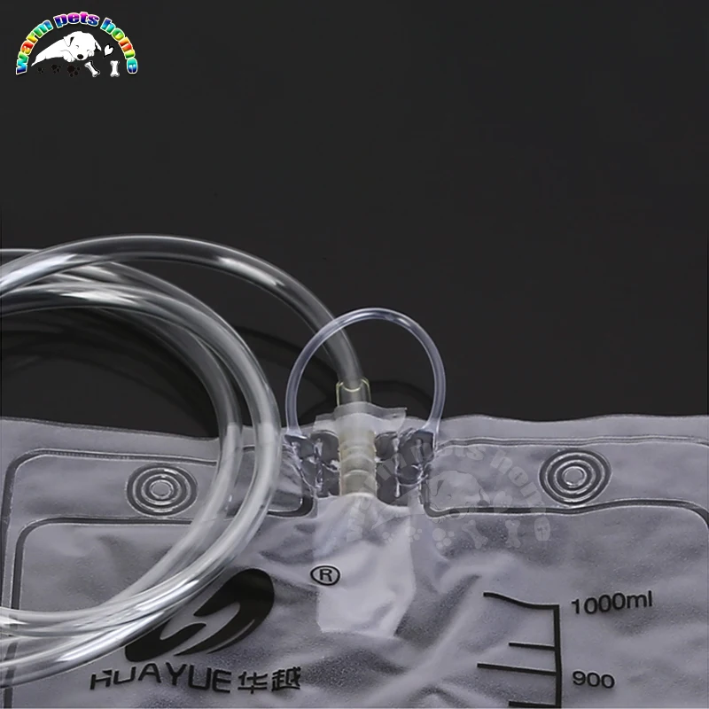 5-25pcs Disposable Sterile Urine Bag Urinary Drainage Bag PVC Urine Collection Bag with Outlet Valves Veterinary Tools