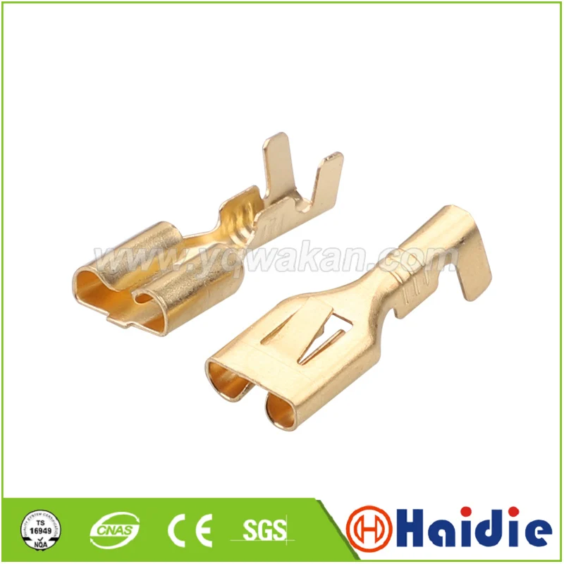 

50pcs auto terminal for cable connector, crimp loose pins auto terminals DJ622T-6.3B