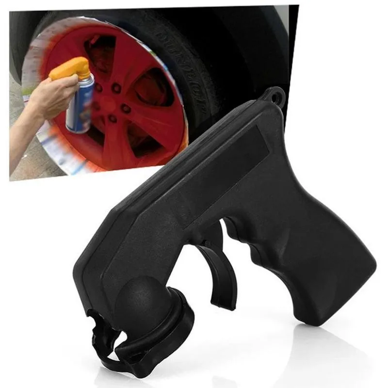 Professional Aerosol Car Spray Paint Gun Handle Adapter Full Grip Handle Trigger Airbrush For Painting Auto Paint Polish Tools