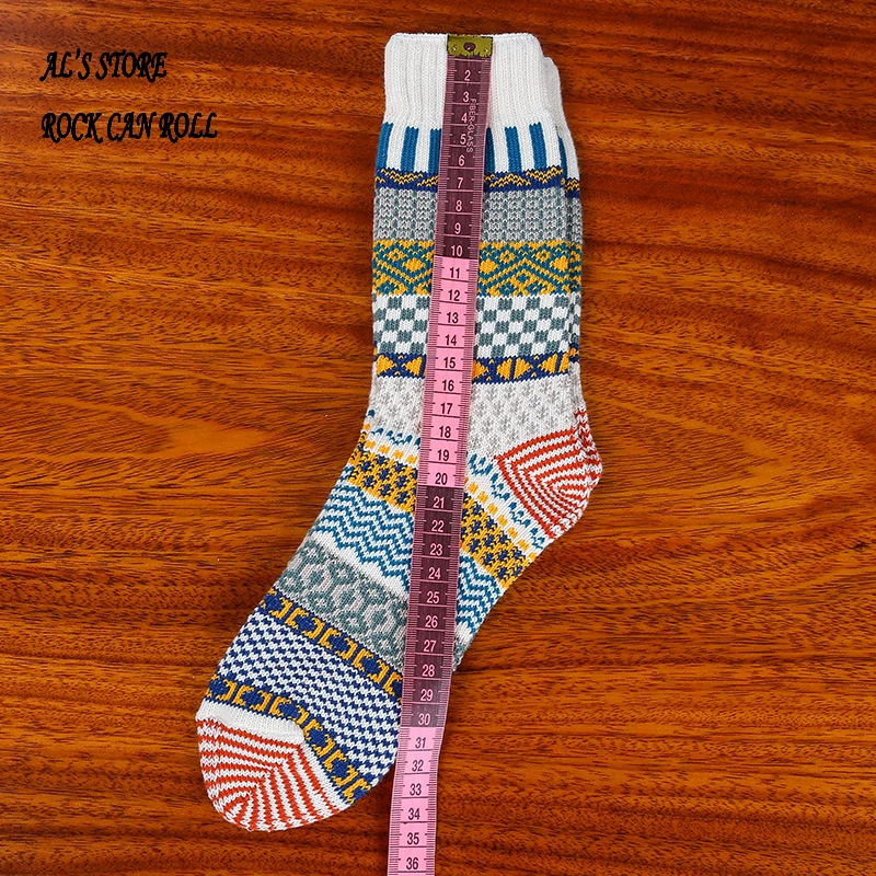 19040 Super Quality Cotton Flexible Winter Stockings Soft Thick Warm Stylish Durable Socks For Foot 24-28cm