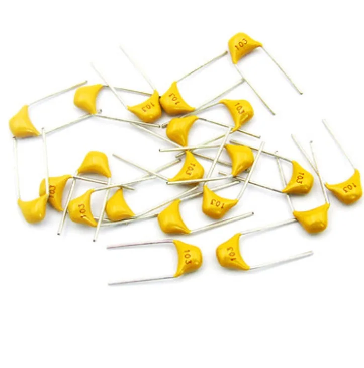 50 قطعة متجانسة أصماغ الواح السيراميك MLCC متعدد الطبقات السيراميك مكثف 0.01 فائق التوهج 103K 10NF 50V 10%