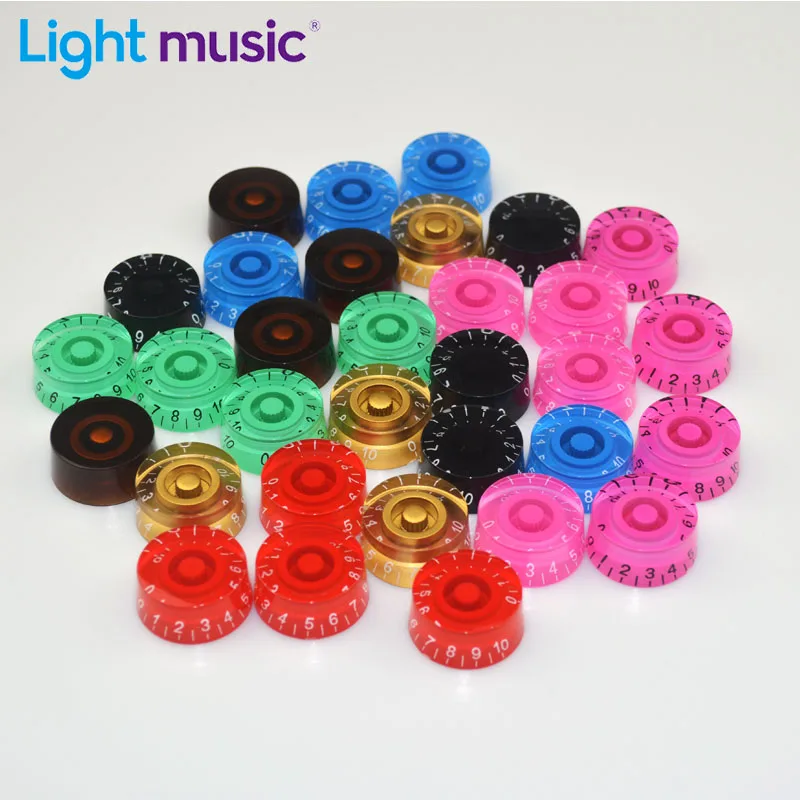 4 PCS Round Guitar Knobs Speed Volume Tone Control Knobs Rotary Knobs for Electric Guitar Parts Replacement