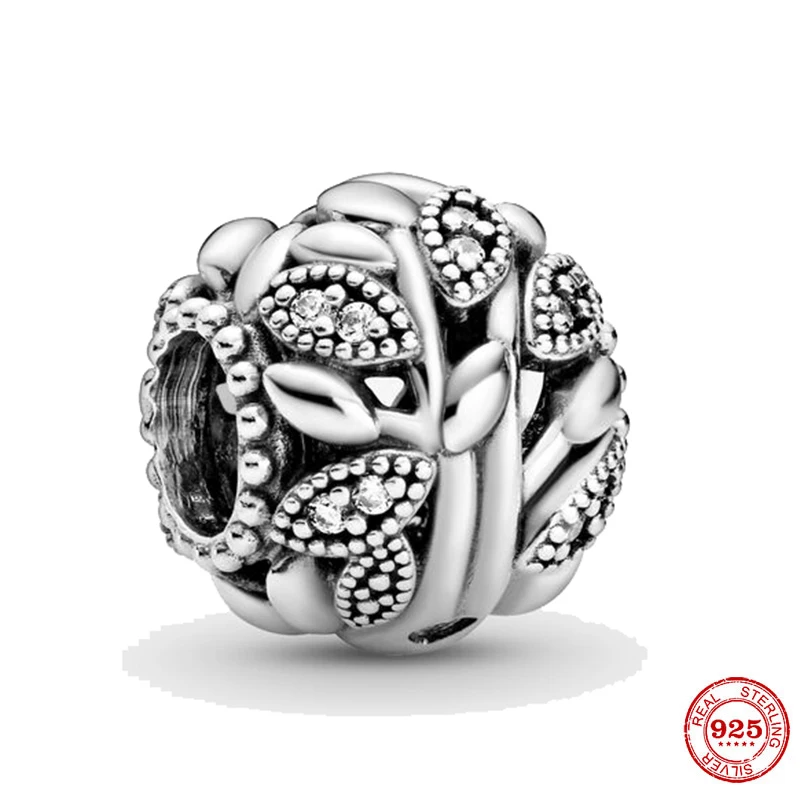 

New 925 Sterling Silver Openwork Family Tree Charm Beads Fit Original Pandora Charm Bracelet Silver 925 Jewelry Wholesale