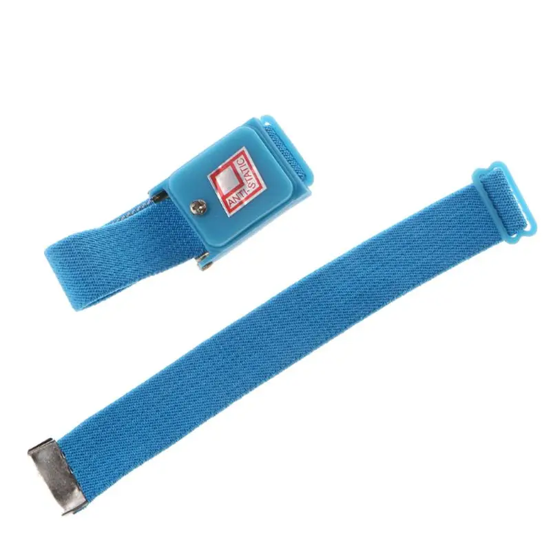 2021 New Blue Anti Static Wrist Strap Cordless Bracelet Wireless Adjustable Electrostatic ESD Discharge Cable Wristband
