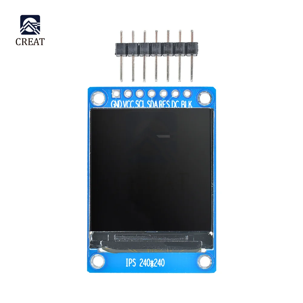 Módulo de pantalla LCD IPS de 1,3 pulgadas, unidad HD ST7789 TFT, interfaz SPI de comunicación, pantalla OLED a todo Color para Raspberry Pi, 240x240