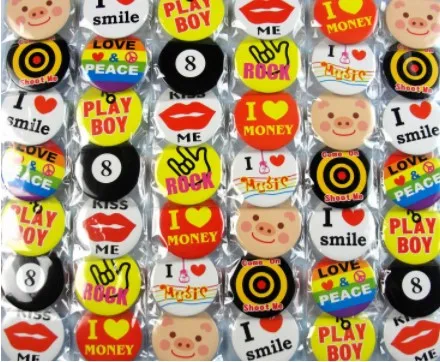 Free Shipping 48pcs/ Set    Kid's Cartoon Pin Badge 45MM 4.5CM  Gifts for Friends Jewelry Wholesal