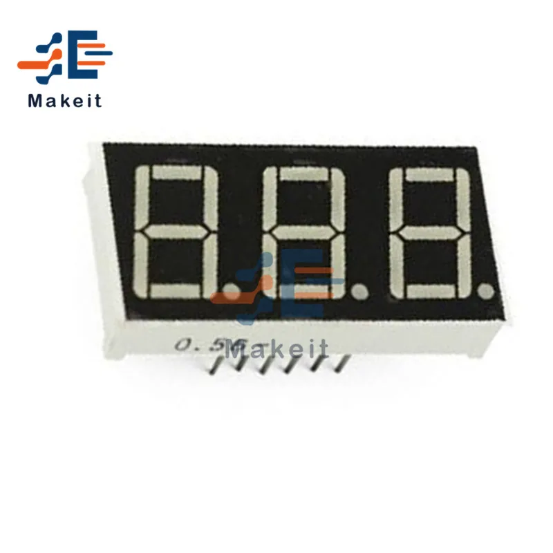 0.56 Inci LED Layar 7 Segmen 1 Bit 2 Bit 3 Bit 4 Bit Digit Tabung Merah Biru Umum Katoda/Anoda Digital 0.56 "Led Module