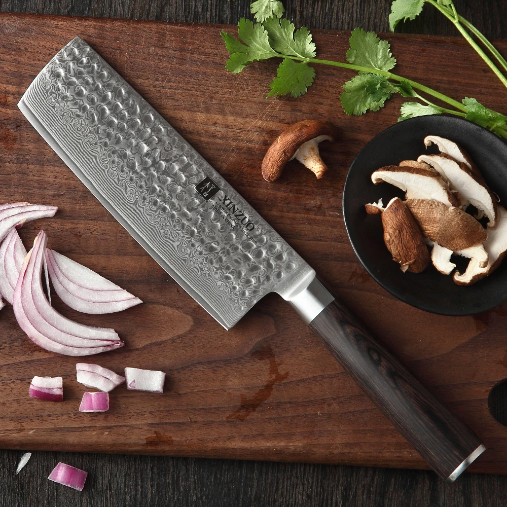 XINZUO 6.8 inch Slicing Knife 67 layer Damascus Stainless Steel Kitchen Knife Hot Selling Home Chef Knife Pakkawood Handle