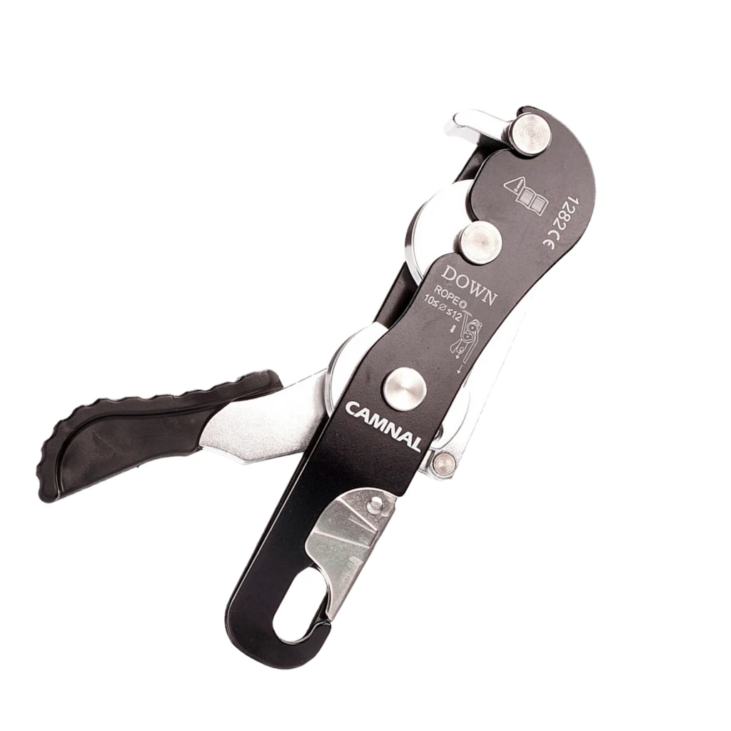 MagiDael kendini frenleme durdurma Descender dişli 9-12mm halat tırmanma mağaracılık Rappelling dağcılık güvenlik koruma ekipmanları