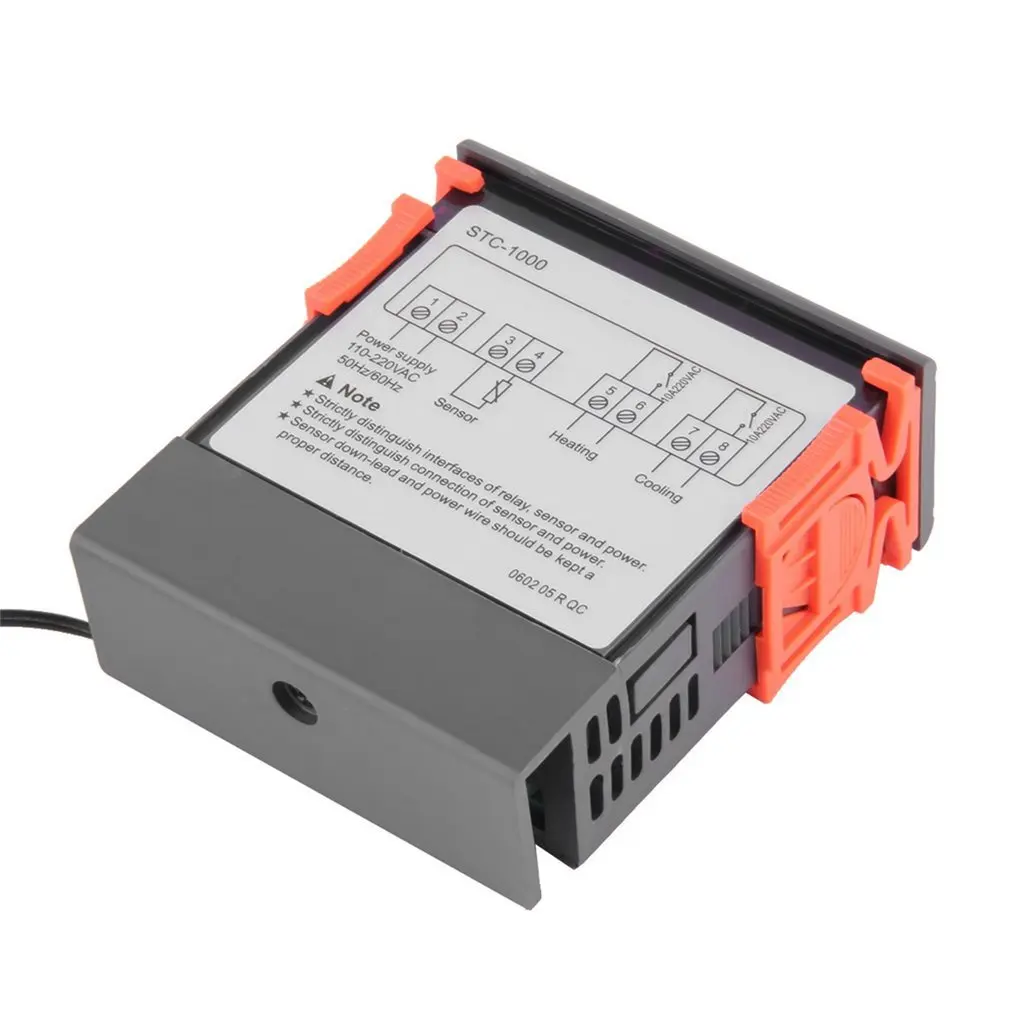 Đen Kỹ Thuật Số STC-1000 Đa Năng Bộ Điều Khiển Nhiệt Độ Bình Giữ Nhiệt Có Cảm Biến Nhiệt Độ Nhạc Cụ Công Cụ Chẩn Đoán