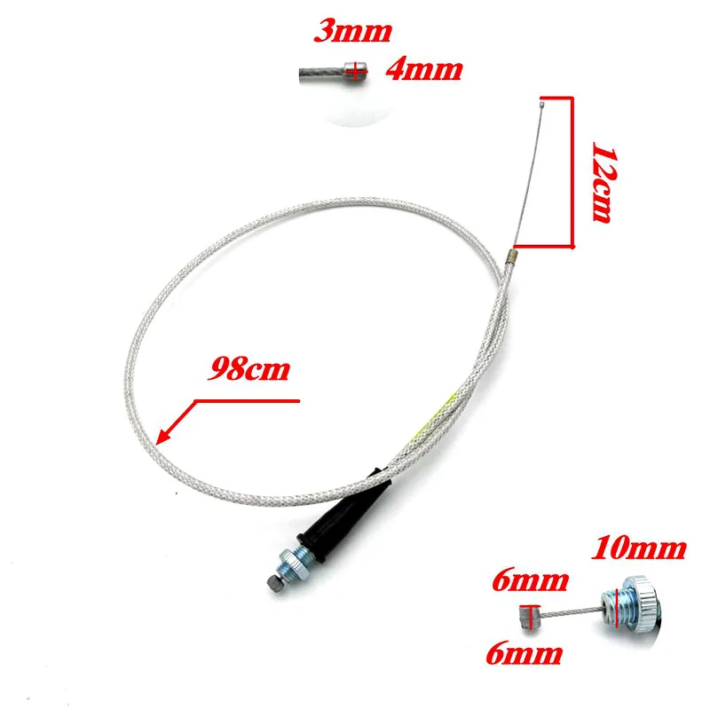 980mm Throttle Cable For for 50cc 90cc 110cc 125cc 200CC 250CC Quad Dirt Bike ATV Buggy Go Kart Motorcycle Quad Bike