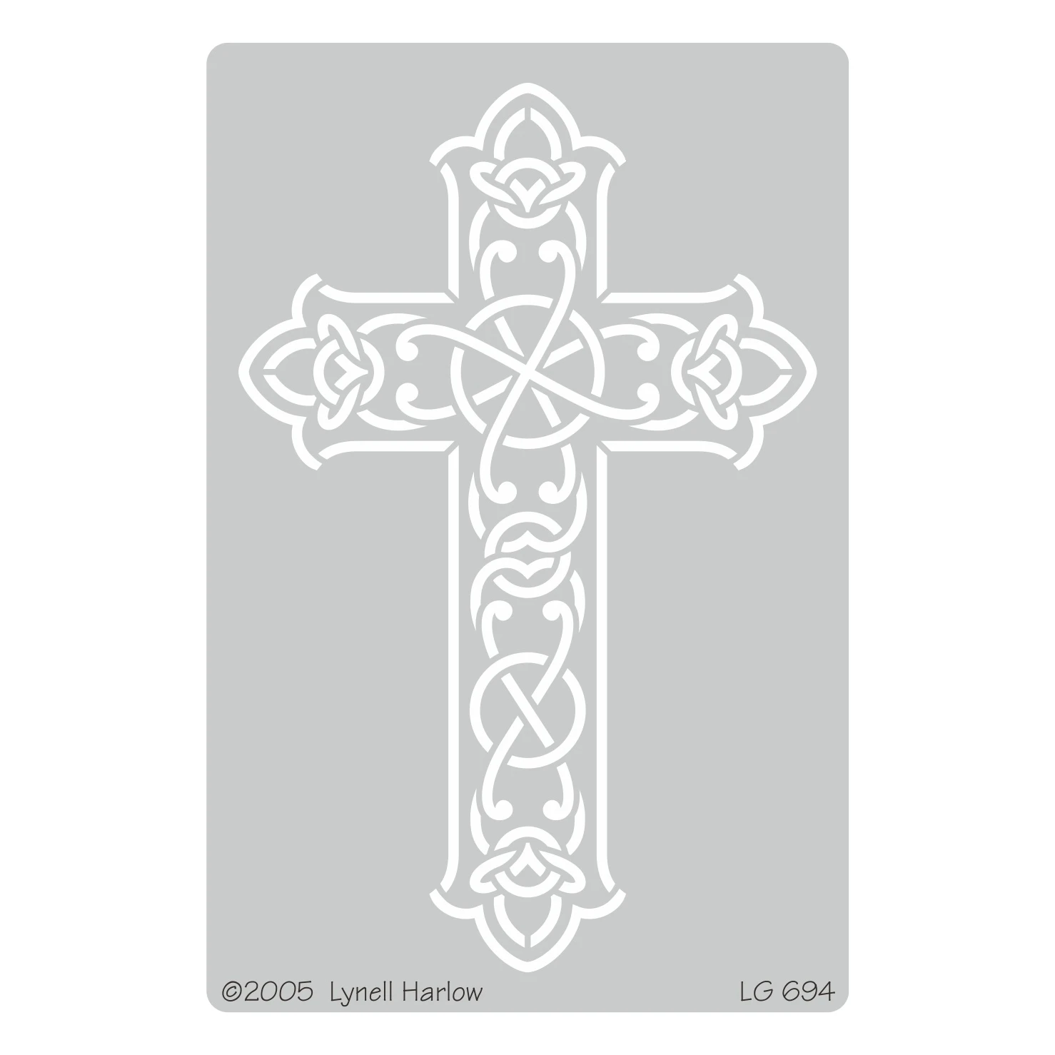 Embossing Dreamweaver Stencils LG 694 Wrought Iron Cross