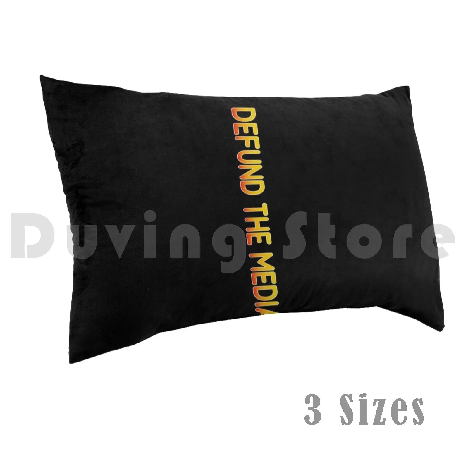 Defund The Media Vertical Text Art Pillow Case Printed 35x50 Defund The Media Alex Jones Antivaxx Bill Gates