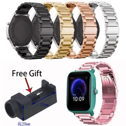 Metal Strap for Amazfit Bip U Smart Watch Accessories Quick fit Stainless Steel Business Bracelet Watchband Amazfit Bip S Straps