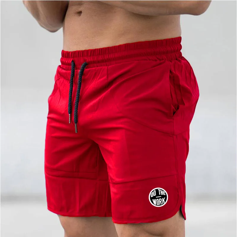 Mens Mesh Comfortable Bodybuilding Training Fashion Brand Workout Gym Breathable Muscle Fitness Running Plus Size Sports Shorts