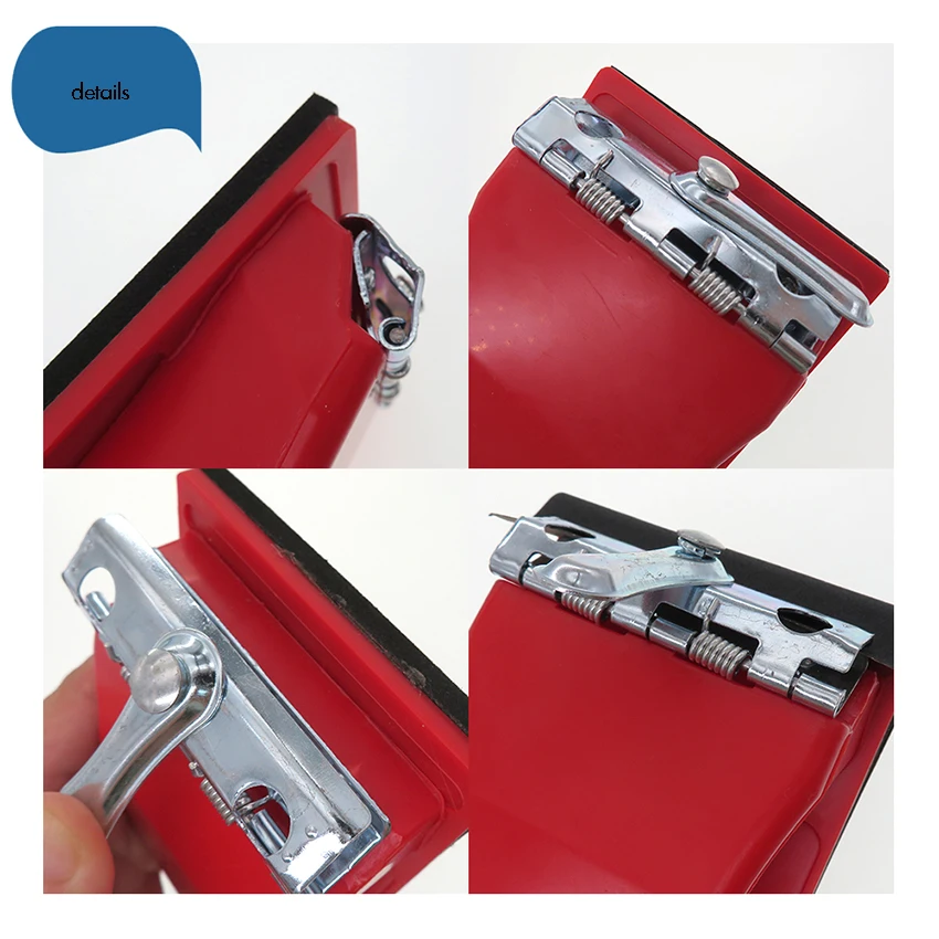 Levigatrice a blocchi abrasivi 85x165mm supporto per carta vetrata in plastica levigatrice a mano decorazione per la lavorazione del legno per lucidare mobili di finitura