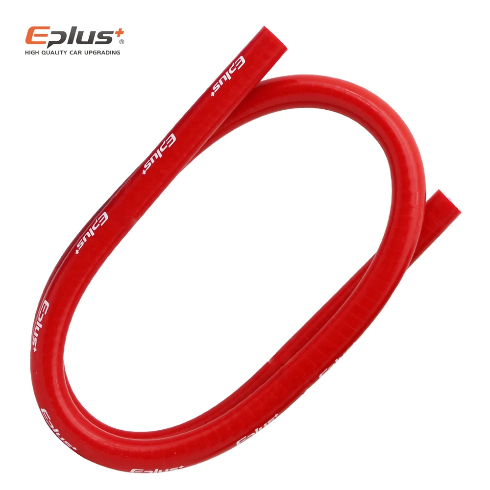 EPLUS-Tuyaux universels en silicone polyester, tube de gel de pton haute température, 4 couches, droit, rouge, multi-taille, moteur de voiture, 1 mètre