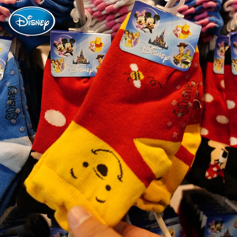 Cute baby socks mickey/minnie/pig cartoon Disney printed cotton socks 3-10 years old children autumn&winter socks