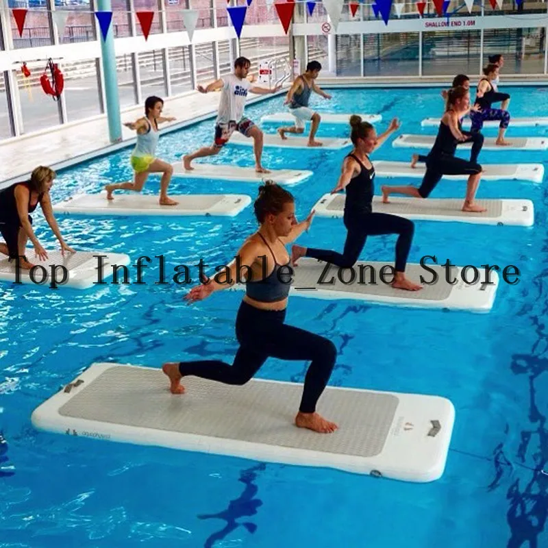 

Portable Inflatable Water Gym Mat For Gymnastics 2*0.9*0.1m Airtrack For Water Sport Cheerleading Floating Mattress With Pump