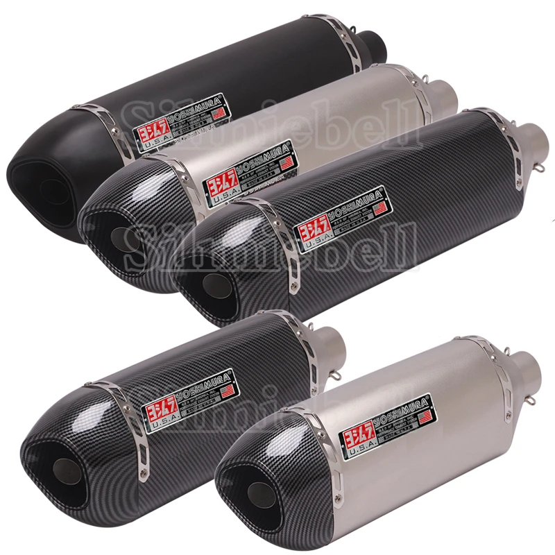 470mm 570mm Universal Motorcycle Exhaust Muffler Yoshimura R77 Escape Moto for PCX C650GT TMAX530 AK550 cb1000r sv650 Z800 ZX6R