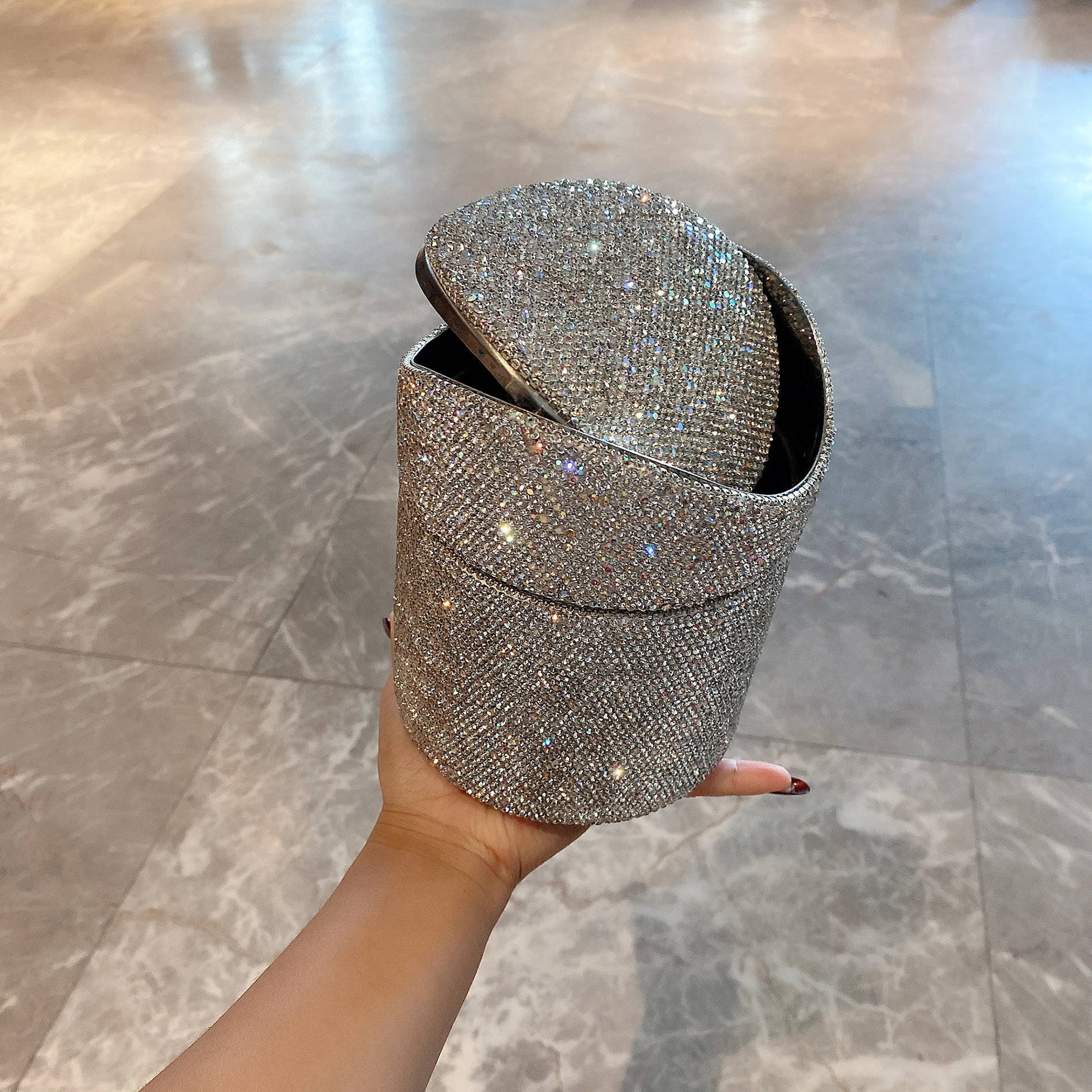 TRASH CAN Diamond ゴミ箱 ダストボックス Hecee4019fb6b4db0a28d4c35c2fe0