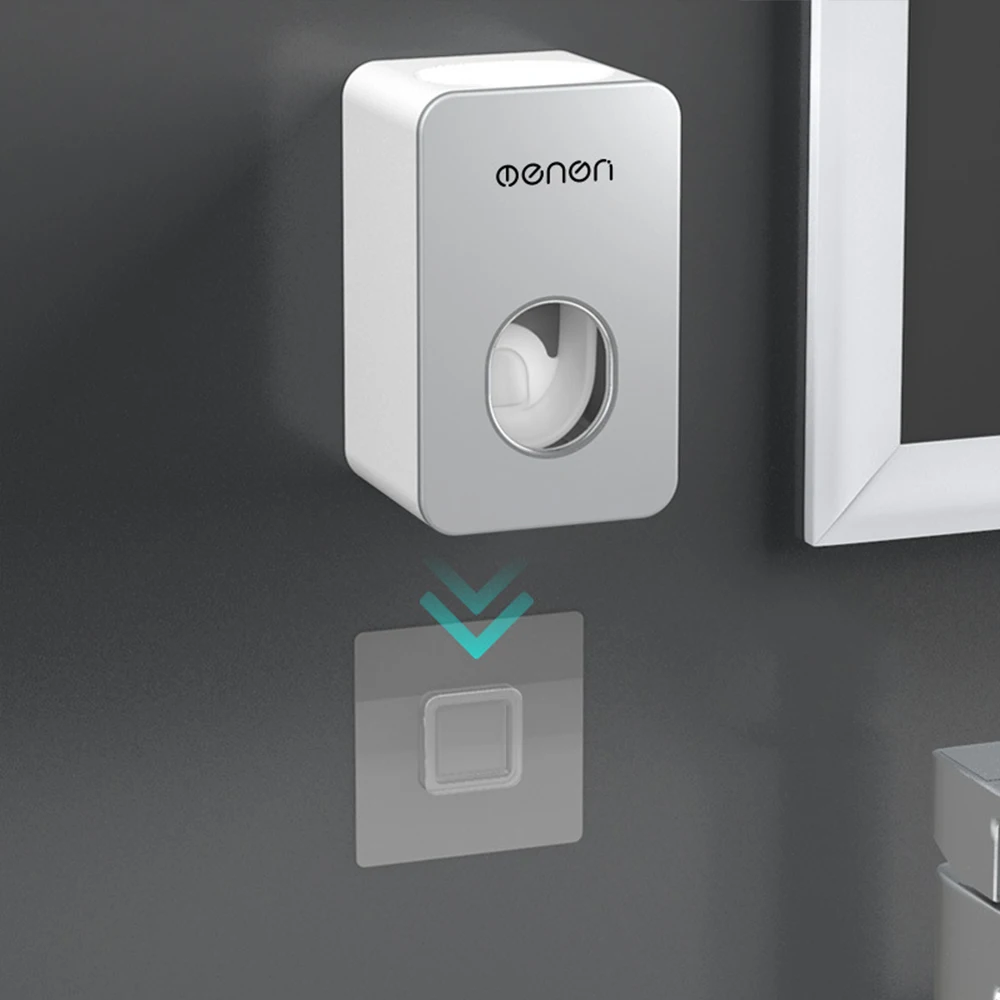 Toothpaste Dispenser Wall Mounted Automatic Toothpaste Squeezer Dust-Proof Toothbrush Toothpaste Holder For Bathroom Accessories