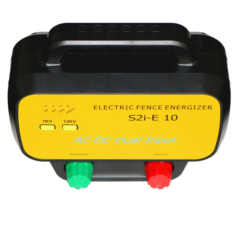 S2i-E10 Output Energy 1.0 Joule Basic Farm Electric Fence Energizer AC-DC Dual Input