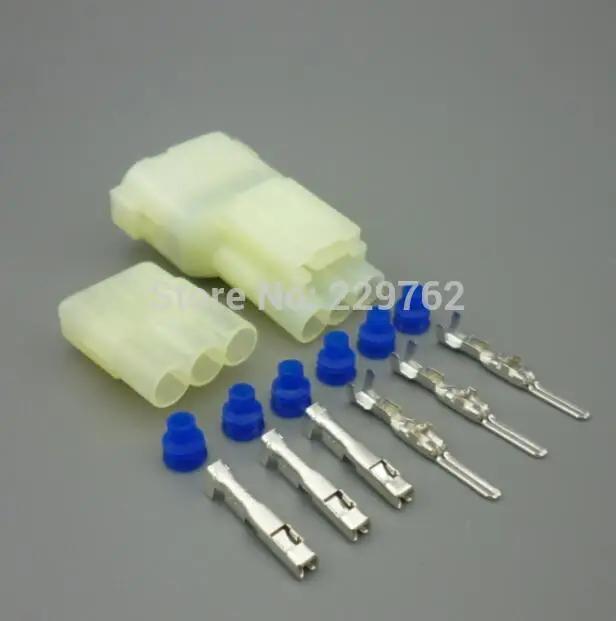 Shhworldsea automotive connector HM 090 3 Pin Female And Male Electrical Waterproof Auto Connector plug 6180-3451 6187-3801