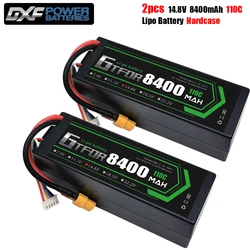 GTFDR 2PCS Lipo Battery 4S 14.8V 15.2V HV 5200mAh 6200mAh 7300mAh 8400mAh 100C 200C 130C 260C 140C 280C Hardcase For 1/8 buggy