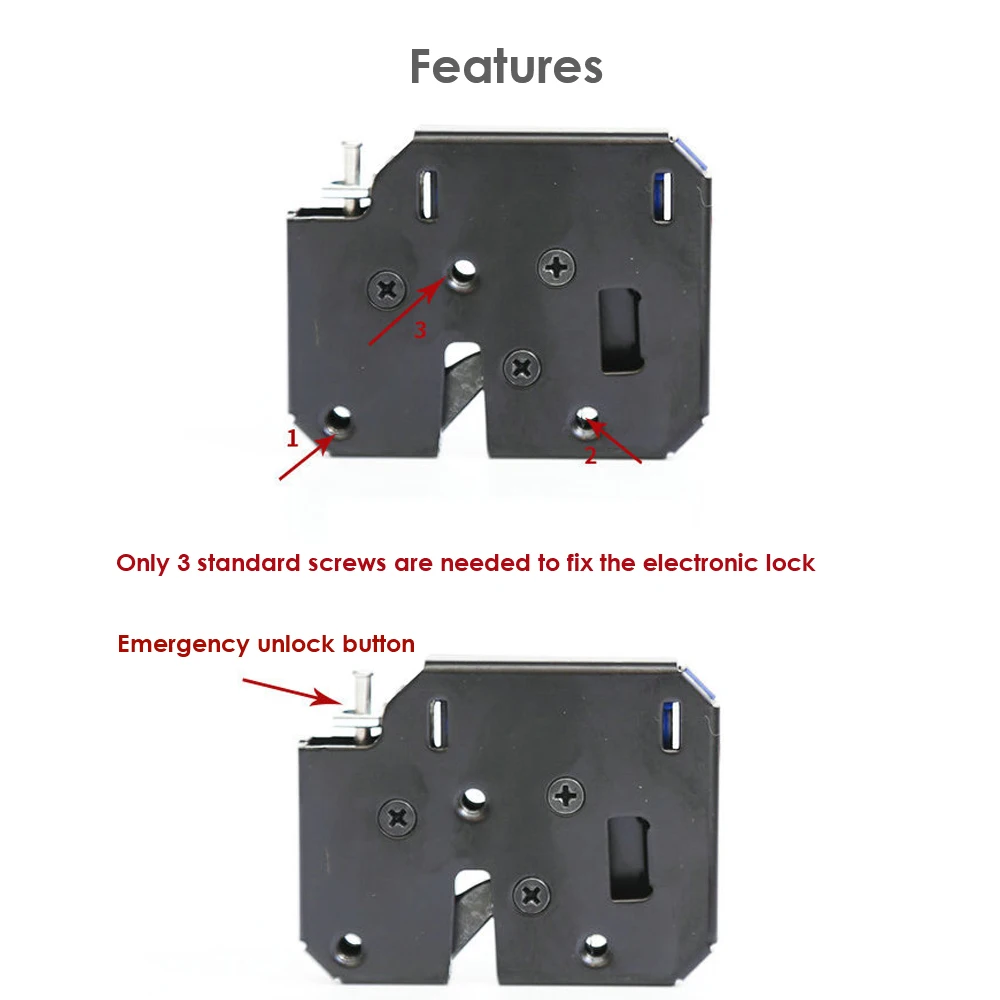 DC 12V 2A   Smart  electric Lock Sauna cabinet Lock picks latch fail secure for express cabinet cupboard case door